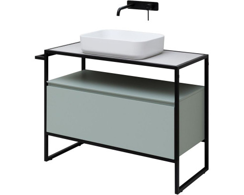 Приобрести Тумба под раковину Allen Brau Priority 100 1.31003.PWM Папирус матовый в магазине сантехники Santeh-Crystal.ru