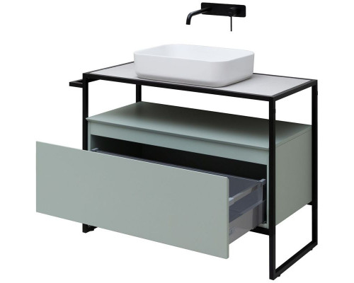 Приобрести Тумба под раковину Allen Brau Priority 100 1.31003.PWM Папирус матовый в магазине сантехники Santeh-Crystal.ru