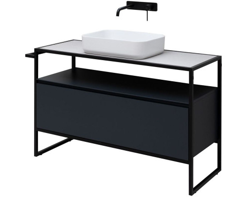Купить Тумба под раковину Allen Brau Priority 120 1.31004.AM Антрацит матовый в магазине сантехники Santeh-Crystal.ru