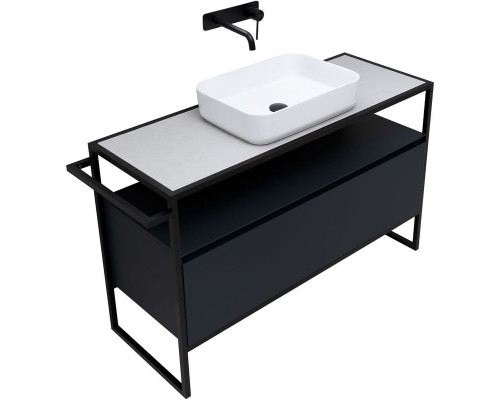 Купить Тумба под раковину Allen Brau Priority 120 1.31004.AM Антрацит матовый в магазине сантехники Santeh-Crystal.ru