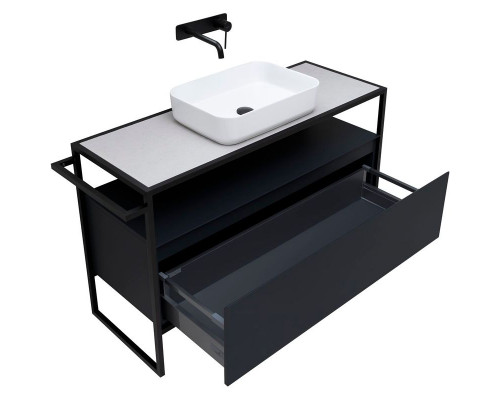 Купить Тумба под раковину Allen Brau Priority 120 1.31004.AM Антрацит матовый в магазине сантехники Santeh-Crystal.ru