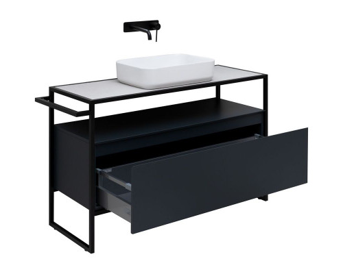 Купить Тумба под раковину Allen Brau Priority 120 1.31004.AM Антрацит матовый в магазине сантехники Santeh-Crystal.ru