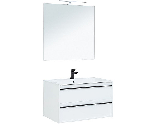 Santeh-Crystal.ru: Тумба с раковиной Aquanet Lino 90 271949 подвесная Белая матовая Заказать Тумба с раковиной Aquanet Lino 90 271949 подвесная Белая матовая в магазине сантехники Santeh-Crystal.ru