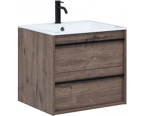 Santeh-Crystal.ru: Тумба с раковиной Aquanet Lino 60 271944 подвесная Дуб Веллингтон Купить Тумба с раковиной Aquanet Lino 60 271944 подвесная Дуб Веллингтон в магазине сантехники Santeh-Crystal.ru