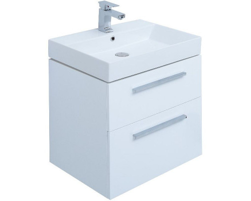 Приобрести Тумба под раковину Aquanet Nova 60 242279 подвесная Белый глянец в магазине сантехники Santeh-Crystal.ru