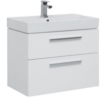 Тумба под раковину Aquanet Nova 75 242262 подвесная Белый глянец