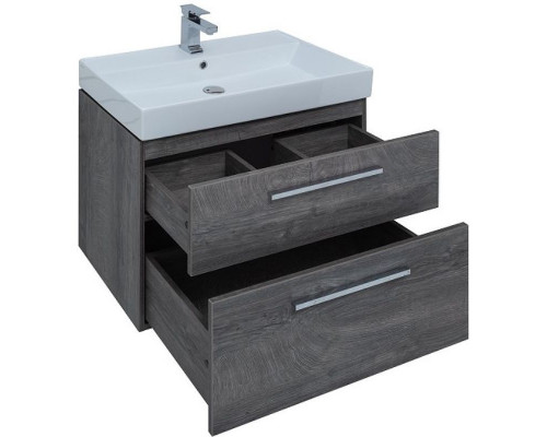 Приобрести Тумба под раковину Aquanet Nova 75 242260 подвесная Дуб рошелье в магазине сантехники Santeh-Crystal.ru