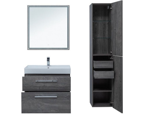 Приобрести Тумба под раковину Aquanet Nova 75 242260 подвесная Дуб рошелье в магазине сантехники Santeh-Crystal.ru