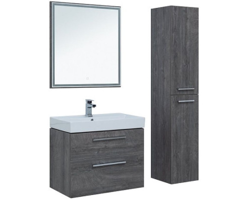 Приобрести Тумба под раковину Aquanet Nova 75 242260 подвесная Дуб рошелье в магазине сантехники Santeh-Crystal.ru