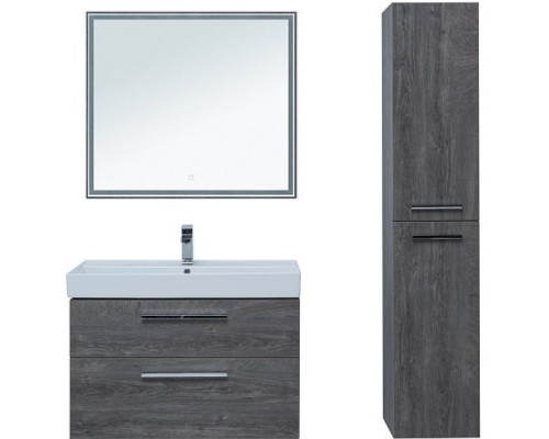 Приобрести Тумба под раковину Aquanet Nova 90 242277 подвесная Дуб рошелье в магазине сантехники Santeh-Crystal.ru