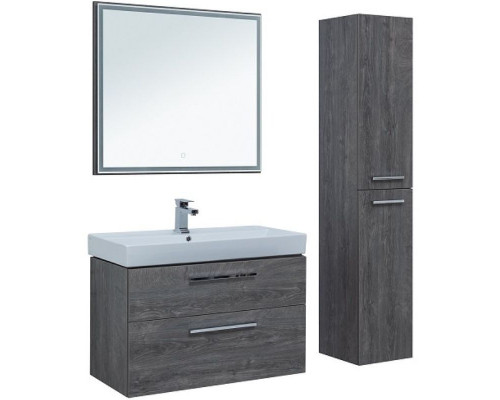 Приобрести Тумба под раковину Aquanet Nova 90 242277 подвесная Дуб рошелье в магазине сантехники Santeh-Crystal.ru