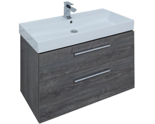 Купить Тумба под раковину Aquanet Nova 85 249921 подвесная Дуб рошелье в магазине сантехники Santeh-Crystal.ru