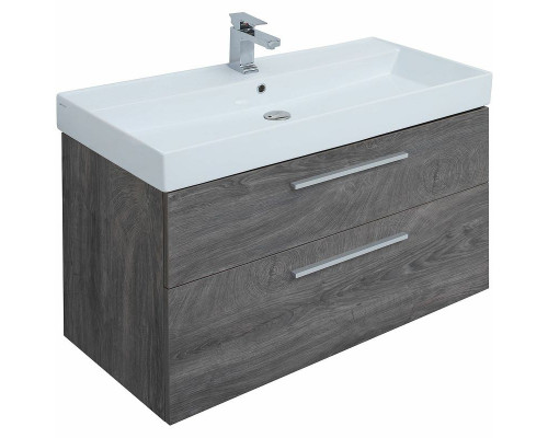 Приобрести Тумба под раковину Aquanet Nova 100 249923 подвесная Дуб рошелье в магазине сантехники Santeh-Crystal.ru