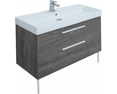 Приобрести Тумба под раковину Aquanet Nova 100 249923 подвесная Дуб рошелье в магазине сантехники Santeh-Crystal.ru