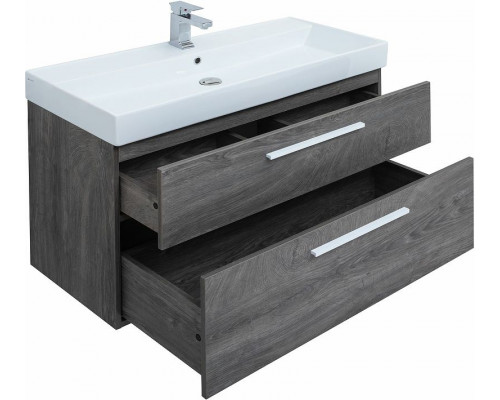 Приобрести Тумба под раковину Aquanet Nova 100 249923 подвесная Дуб рошелье в магазине сантехники Santeh-Crystal.ru