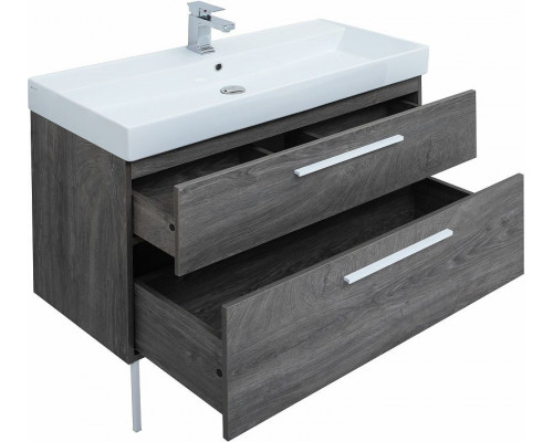 Приобрести Тумба под раковину Aquanet Nova 100 249923 подвесная Дуб рошелье в магазине сантехники Santeh-Crystal.ru