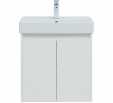 Тумба под раковину Aquanet Nova Lite 60 298847 подвесная Белая глянцевая