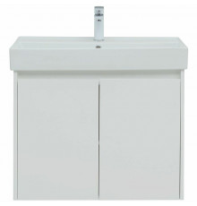 Тумба под раковину Aquanet Nova Lite 75 298850 подвесная Белая глянцевая