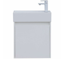 Тумба под раковину Aquanet Nova Lite 50 298853 подвесная Белая глянцевая