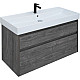 Заказать Тумба под раковину Aquanet Nova Lite Slim Synergy 100 249941 подвесная Дуб рошелье в магазине сантехники Santeh-Crystal.ru