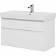 Купить Тумба под раковину Aquanet Nova Lite Slim Synergy 100 249940 подвесная Белая глянцевая в магазине сантехники Santeh-Crystal.ru