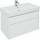 Купить Тумба под раковину Aquanet Nova Lite Slim Synergy 100 249940 подвесная Белая глянцевая в магазине сантехники Santeh-Crystal.ru
