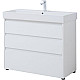 Купить Тумба под раковину Aquanet Nova Lite 100 302478 Белый глянец в магазине сантехники Santeh-Crystal.ru