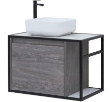 Тумба под раковину Aquanet Nova Lite Loft 75L 261654 подвесная Дуб рошелье