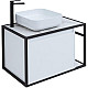 Приобрести Тумба под раковину Aquanet Nova Lite Loft 75L 261650 подвесная Белый глянец в магазине сантехники Santeh-Crystal.ru