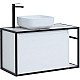 Приобрести Тумба под раковину Aquanet Nova Lite Loft 90L 261652 подвесная Белый глянец в магазине сантехники Santeh-Crystal.ru
