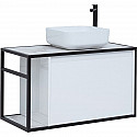 Тумба под раковину Aquanet Nova Lite Loft 90R 261651 подвесная Белый глянец Тумба под раковину Aquanet Nova Lite Loft 90R 261651 подвесная Белый глянец