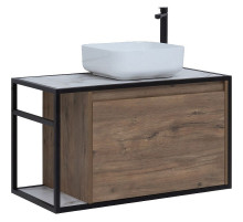 Тумба под раковину Aquanet Nova Lite Loft 90R 261659 подвесная Дуб рустикальный