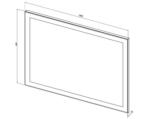 Купить Зеркало Aquanet Алассио 120 249349 с подсветкой с сенсорным выключателем в магазине сантехники Santeh-Crystal.ru