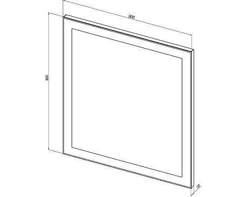Приобрести Зеркало Aquanet Алассио 90 249346 с подсветкой с сенсорным выключателем в магазине сантехники Santeh-Crystal.ru