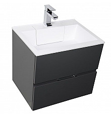 Тумба под раковину Aquanet Алвита 100 240112 подвесная Серый антрацит