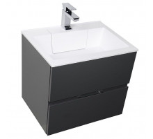 Тумба под раковину Aquanet Алвита 90 240111 подвесная Серый антрацит