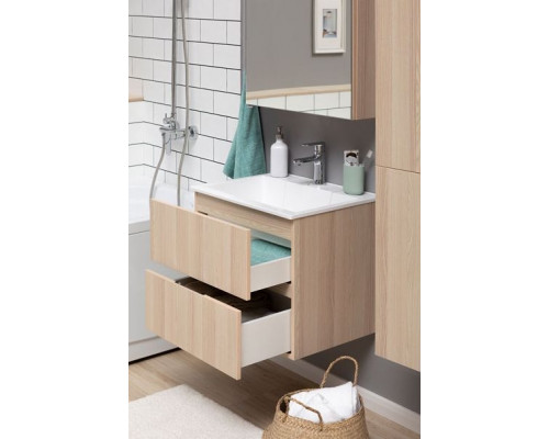 Приобрести Тумба под раковину Aquanet Алвита 60 182734 подвесная Ясень коимбра в магазине сантехники Santeh-Crystal.ru