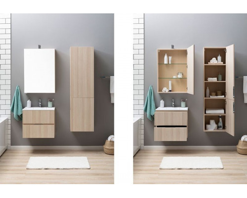 Приобрести Тумба под раковину Aquanet Алвита 60 182734 подвесная Ясень коимбра в магазине сантехники Santeh-Crystal.ru