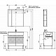 Заказать Тумба под раковину Aquanet Алвита New 80 277553 Дуб Веллингтон в магазине сантехники Santeh-Crystal.ru