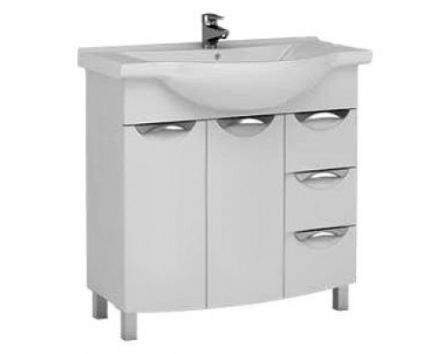 Купить Тумба под раковину Aquanet Асти 85 177786 Белая в магазине сантехники Santeh-Crystal.ru
