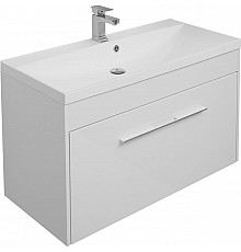 Тумба под раковину Aquanet Августа 100 210019 подвесная Белая