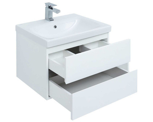 Заказать Тумба под раковину Aquanet Беркли 50 254288 подвесная Белый Дуб рошелье в магазине сантехники Santeh-Crystal.ru