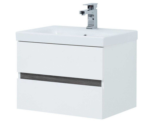 Заказать Тумба под раковину Aquanet Беркли 50 254288 подвесная Белый Дуб рошелье в магазине сантехники Santeh-Crystal.ru