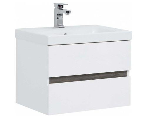 Купить Тумба под раковину Aquanet Беркли 60 254289 подвесная Белый Дуб рошелье в магазине сантехники Santeh-Crystal.ru