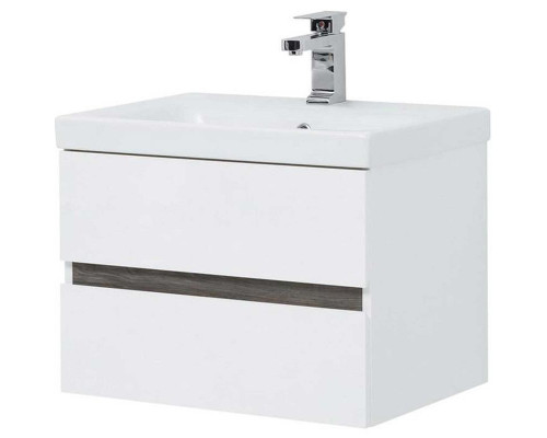 Купить Тумба под раковину Aquanet Беркли 60 254289 подвесная Белый Дуб рошелье в магазине сантехники Santeh-Crystal.ru