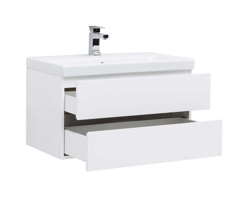 Приобрести Тумба под раковину Aquanet Беркли 80 254290 подвесная Белый Дуб рошелье в магазине сантехники Santeh-Crystal.ru