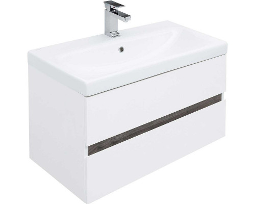 Приобрести Тумба под раковину Aquanet Беркли 80 254290 подвесная Белый Дуб рошелье в магазине сантехники Santeh-Crystal.ru