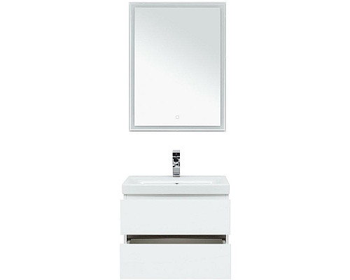 Приобрести Комплект мебели для ванной Aquanet Беркли 60 258905 подвесной Белый Дуб рошелье в магазине сантехники Santeh-Crystal.ru