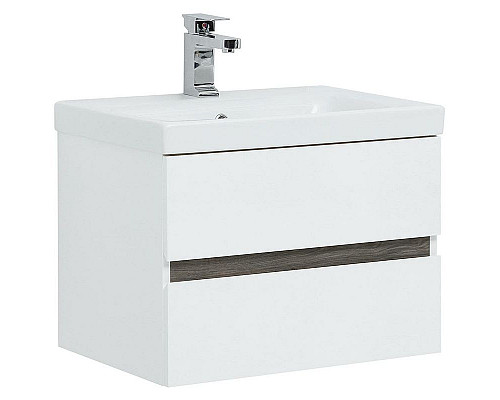 Приобрести Комплект мебели для ванной Aquanet Беркли 60 258905 подвесной Белый Дуб рошелье в магазине сантехники Santeh-Crystal.ru