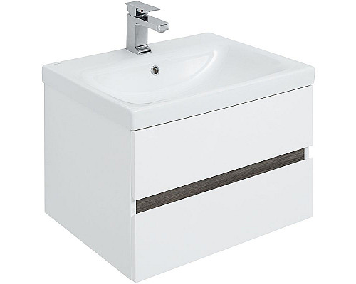 Приобрести Комплект мебели для ванной Aquanet Беркли 60 258905 подвесной Белый Дуб рошелье в магазине сантехники Santeh-Crystal.ru